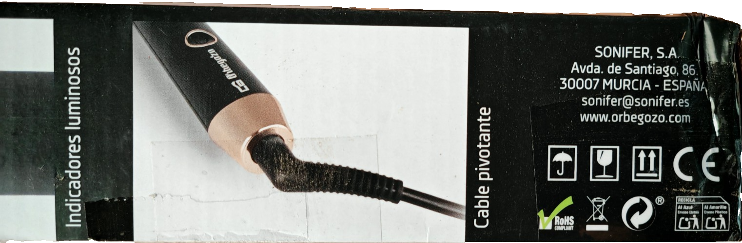 Orbegozo PL1160 Lockenstab Keramikbeschichtung 40W Styling für Locken C-01