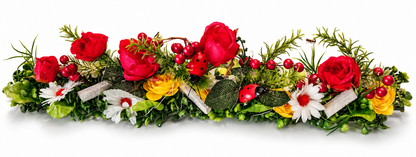 TEWA Tischaufleger Käferparade LED beleuchtet 55 cm Blumengesteck Deko E6