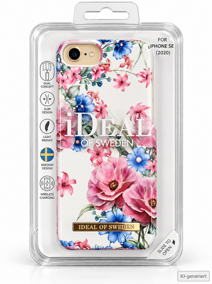 IDEAL OF SWEDEN Floral Romance Hülle iPhone SE 2020 8 7 6 6s Blumen Case A9