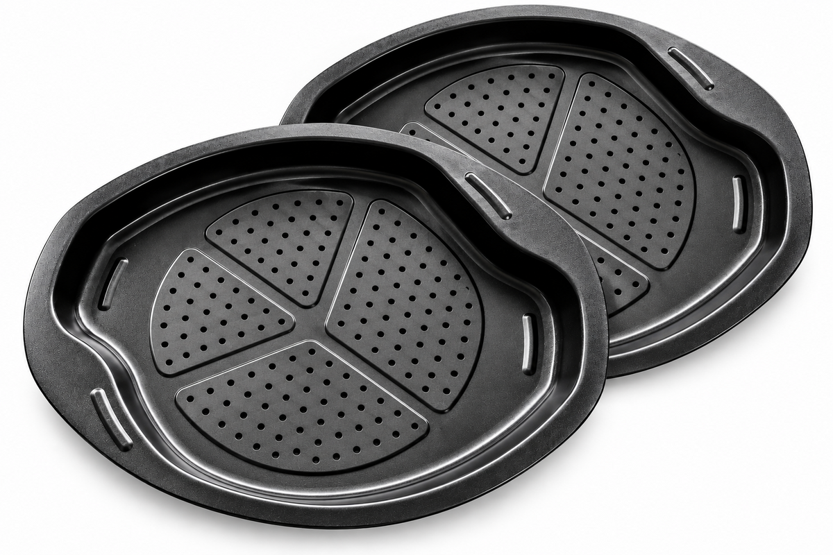 CHG Sensation Pizza-Stapel-Set 2-teilig Pizzablech Backform Antihaft ILAG B3