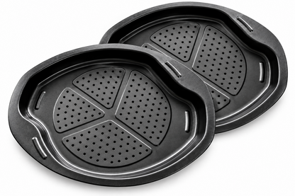 CHG Sensation Pizza-Stapel-Set 2-teilig Pizzablech Backform Antihaft ILAG B3