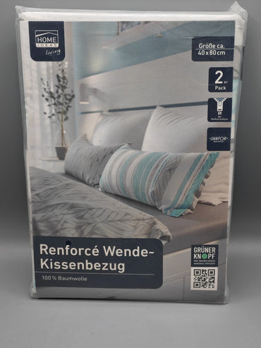 Home Ideas Living Renforce Wende-Kissenbezug 40x80 cm, 2 Stück