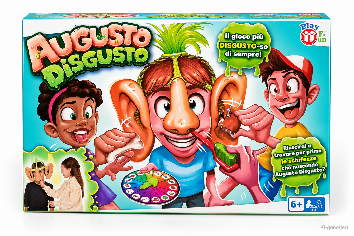 IMC Toys Augusto Disgusto Gesellschaftsspiel 2-5 Spieler ab 6 Jahre 85992 D4