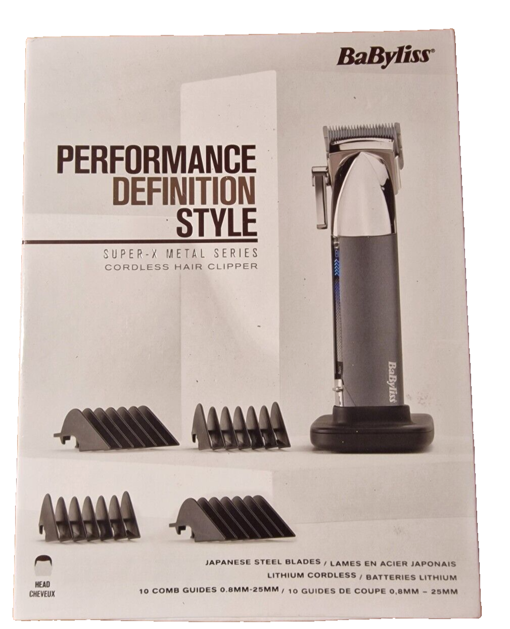 BaByliss Super-X Metal Haarschneideset - Anthrazit, 13-teilig