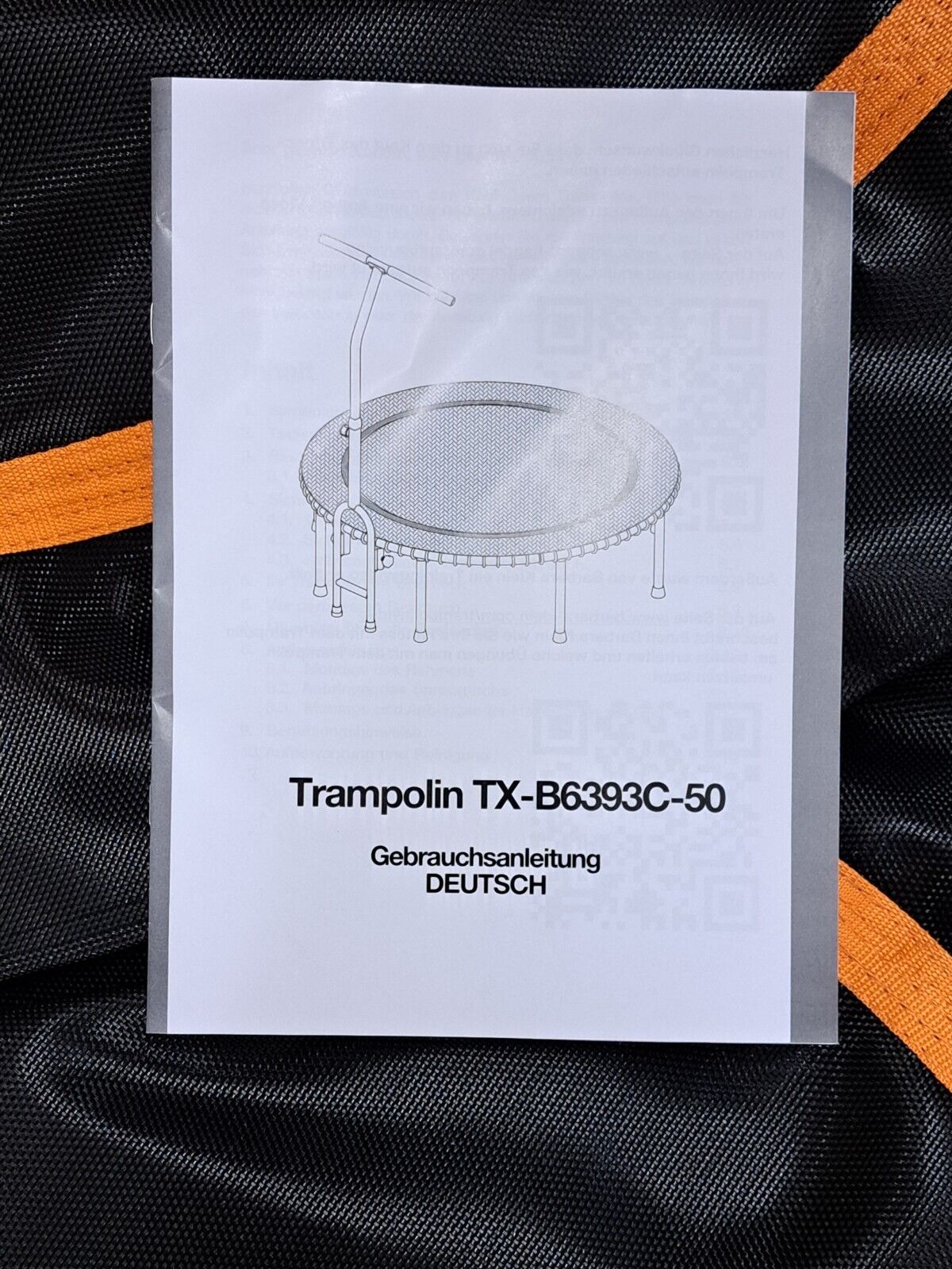Schmidt Sportsworld Fitnesstrampolin TX-B63993C-50 Schwarz Orange