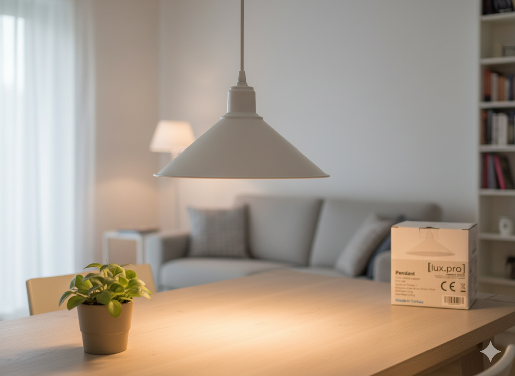 Lux.pro Pendant Hängeleuchte 30x30x10 cm Deckenlampe Modern Beleuchtung