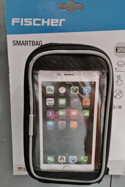 FISCHER SMARTBAG Fahrrad Handyhalter Lenkertasche Smartphone 3,5-6,5 Zoll E4