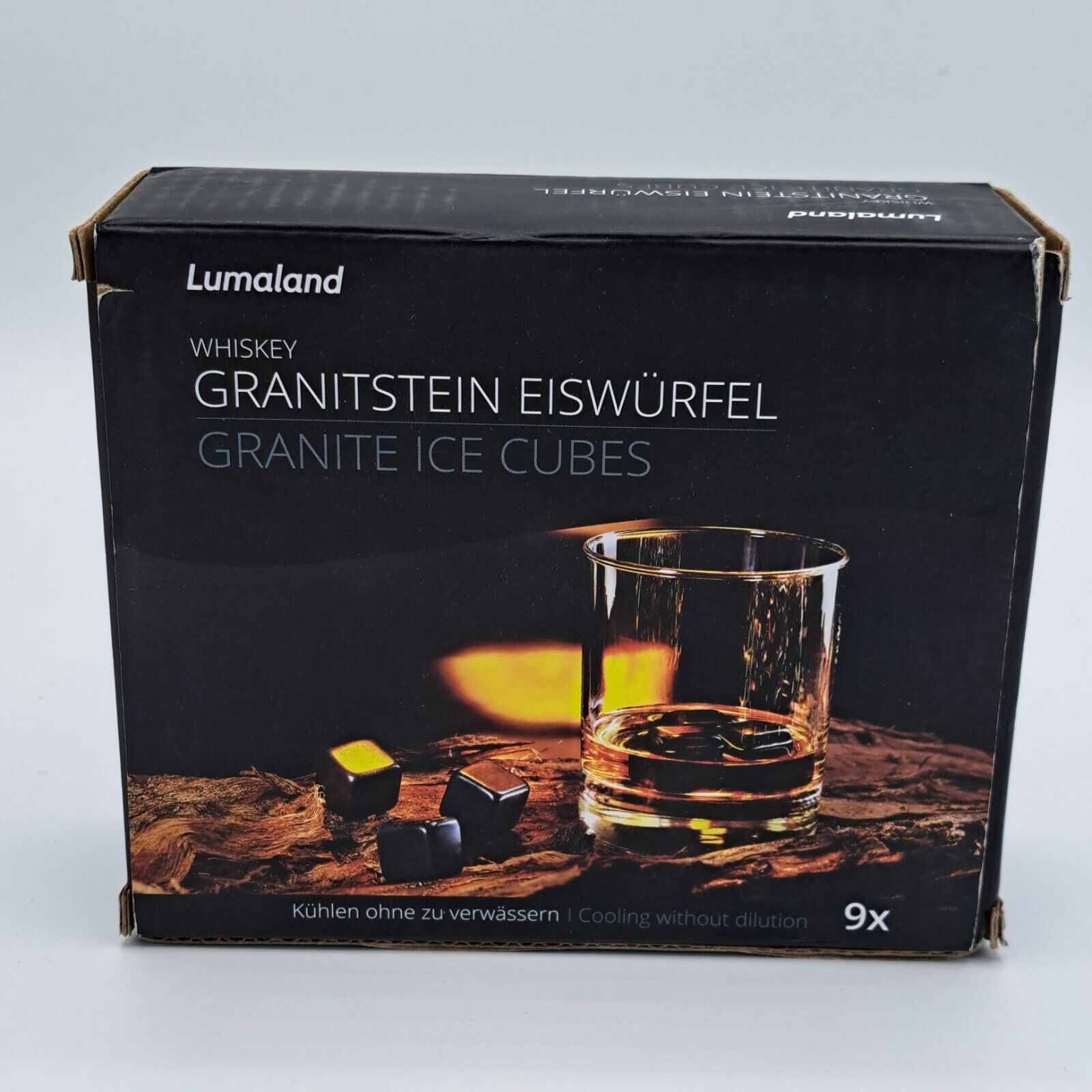 Lumaland Whiskey Granitstein Eiswürfel 9 Stück