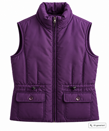 AUTHENTIC Clothing Company Damen Weste Gr. 40 Lila Outdoor Freizeit Stehkragen Z