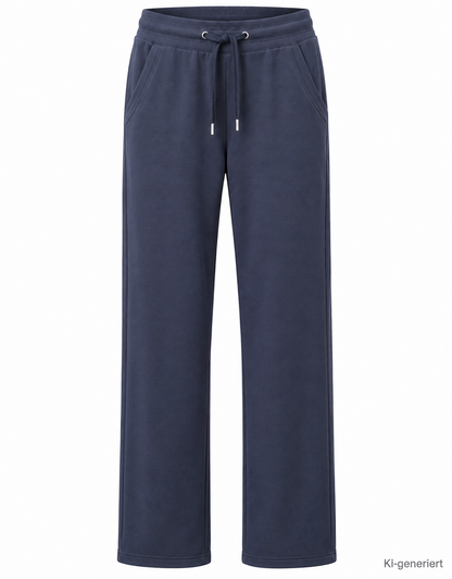 BLUE MOTION Damen Jogginghose Gr. 40/42 M Dunkelblau Wellnesshose Freizeit Z