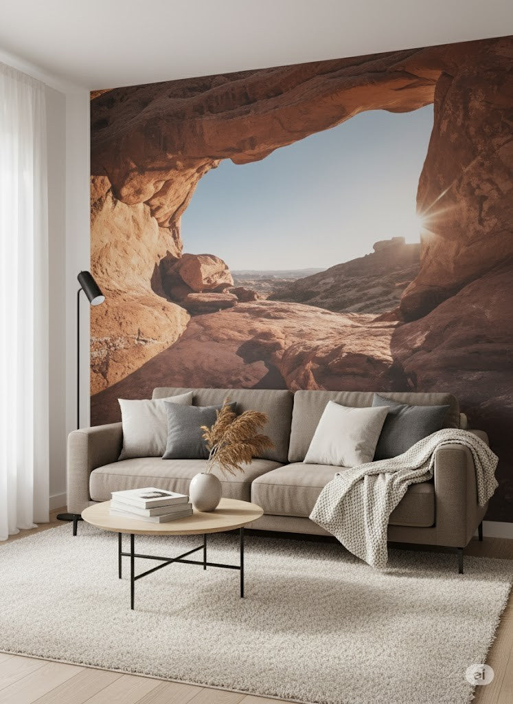 ENKii Vlies Fototapete Canyon Felsen Höhle Landschaft 200x140 cm Premium Plus E2