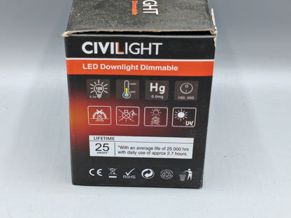 Civilight LED Downlight Dimmable 50W, 540lm