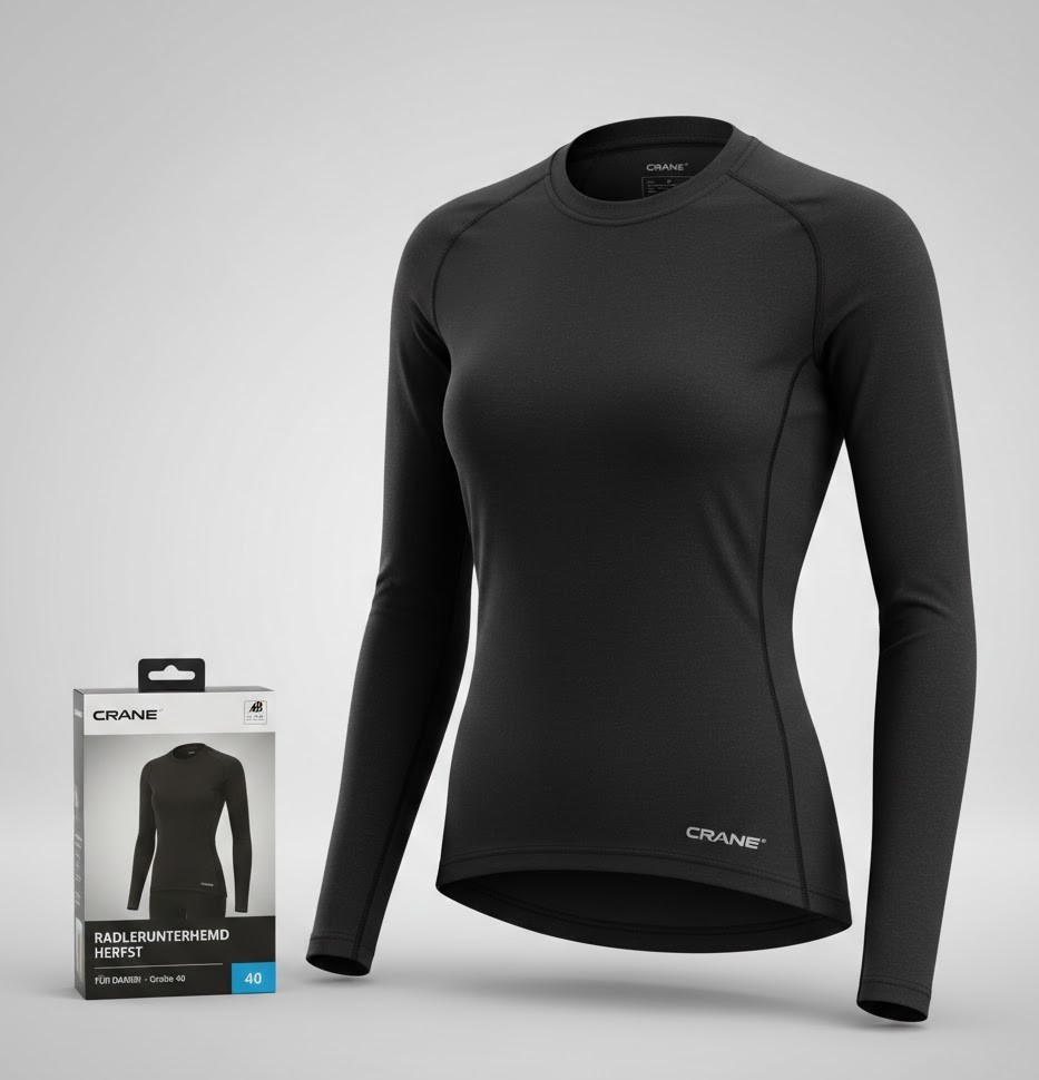 Crane Radlerunterhemd Damen Herbst Gr. 40 Sport Funktionsshirt Unterwäsche