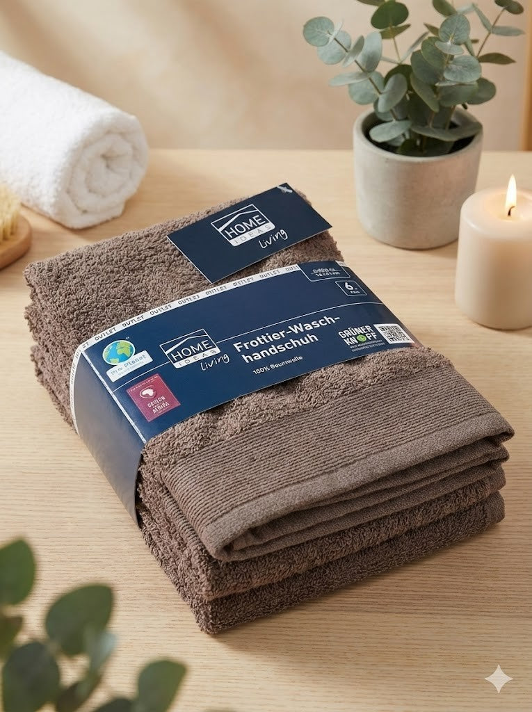 Home Ideas Living Waschhandtücher 6er Pack – 15x21 cm, weich & saugstark