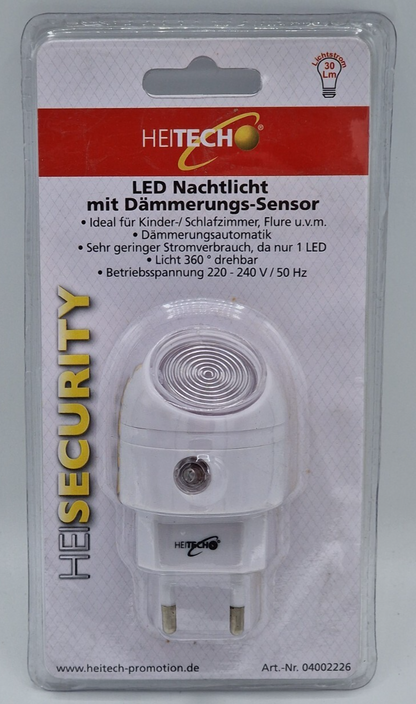 Heisecurity LED Nachtlicht mit Dämmerungssensor Steckdosenlicht Orientierung A8