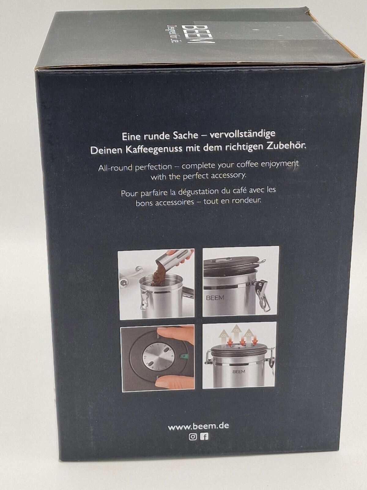 Beem Kaffeedose mit Messlöffel 700g