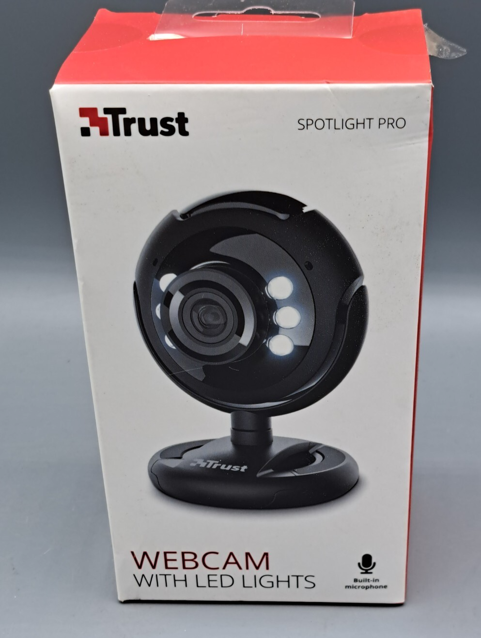 Trust Spotlight Pro Webcam 1,3MP Mikrofon LED Klemme PC Laptop Kamera