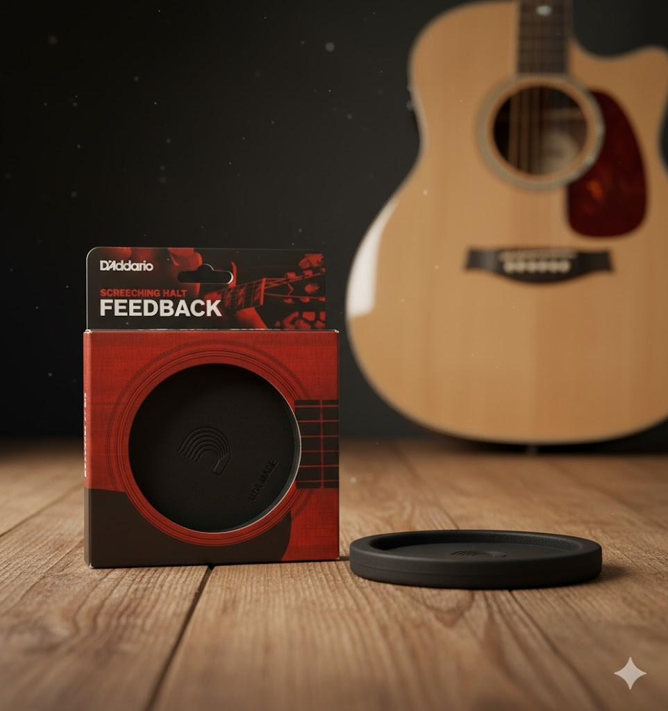 D'Addario PW-SH-01 Screeching Halt Schallloch Einsatz Feedback Buster 10cm D8