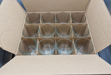 12x Longdrinkglas, 15 cm hoch, Hochwertig, Modern