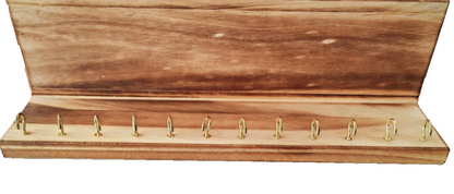 BELLE VOUS Schmuckhalter Wand Naturholz Schmuck Organizer 24 Haken Kettenhalt E6
