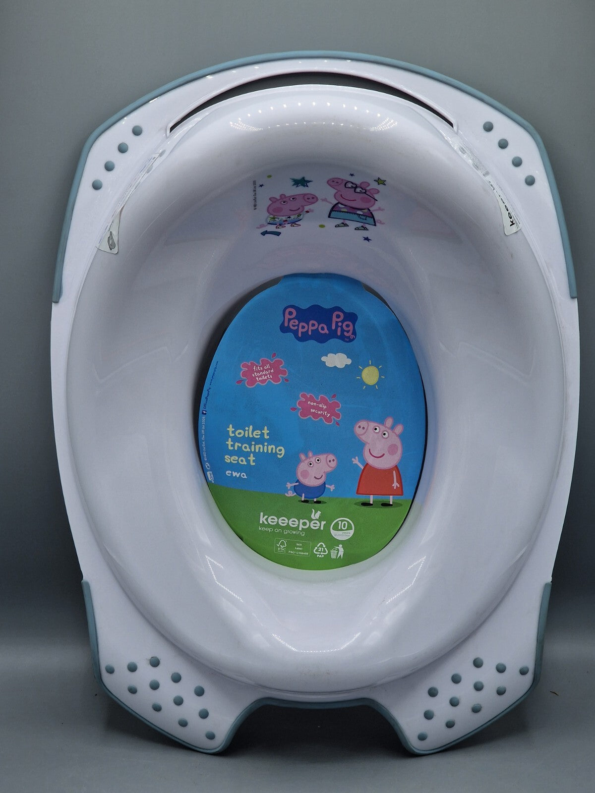 Toilettensitz Keeeper kids ewa peppa pig, hellgrau
