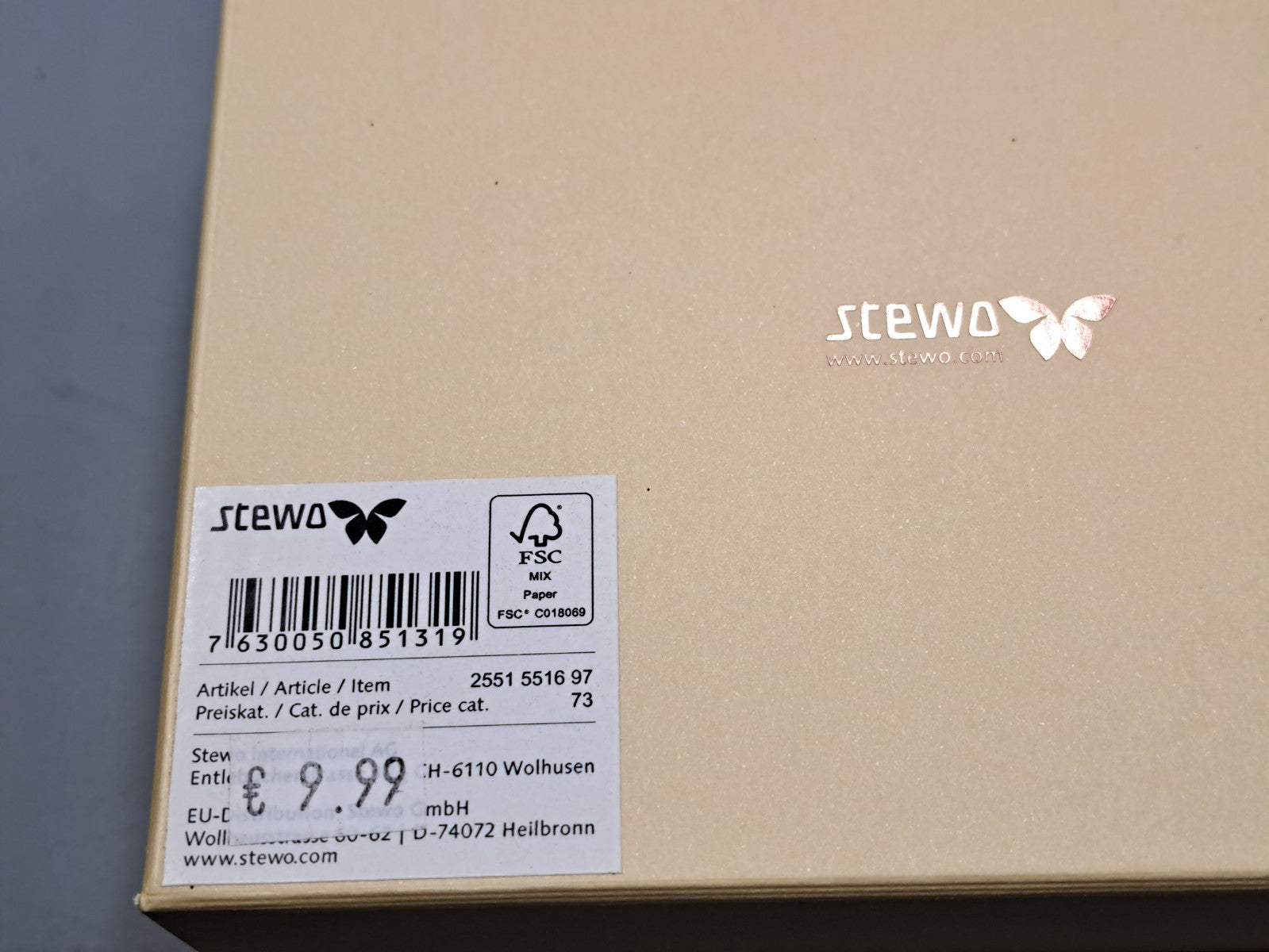 Stewo Geschenkbox 16x12cm  Weihnachten, 4er Set