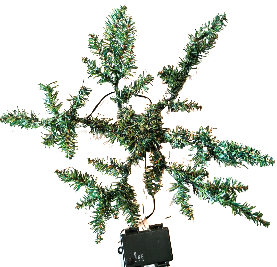 Best Season LED Schneeflocke 36 LEDs 3D Weihnachtsdeko 3xAA Batteriebetrieb HA35