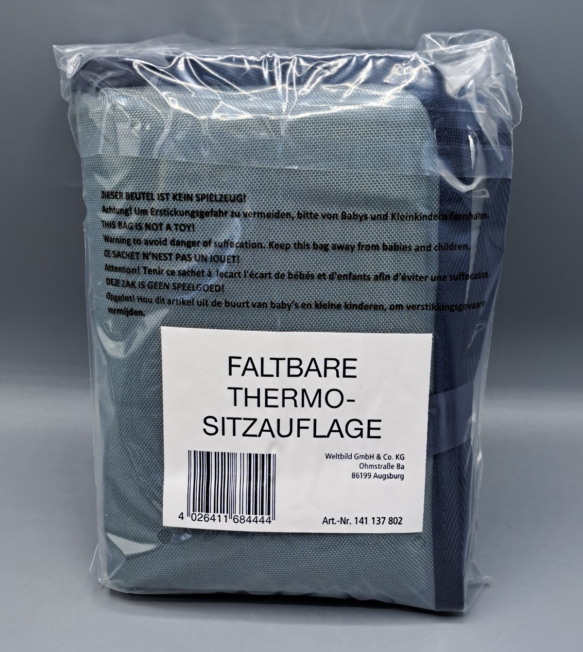 Thermo Sitzauflage faltbar Schutz vor Kälte und feuchtigkeit  37cm ×27.5×0,7 cm