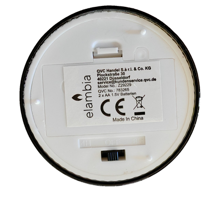 ELAMBIA 4 LED Kerzen Salbei Glas Wachsspiegel 10/12,5cm Batterie Deko HA33