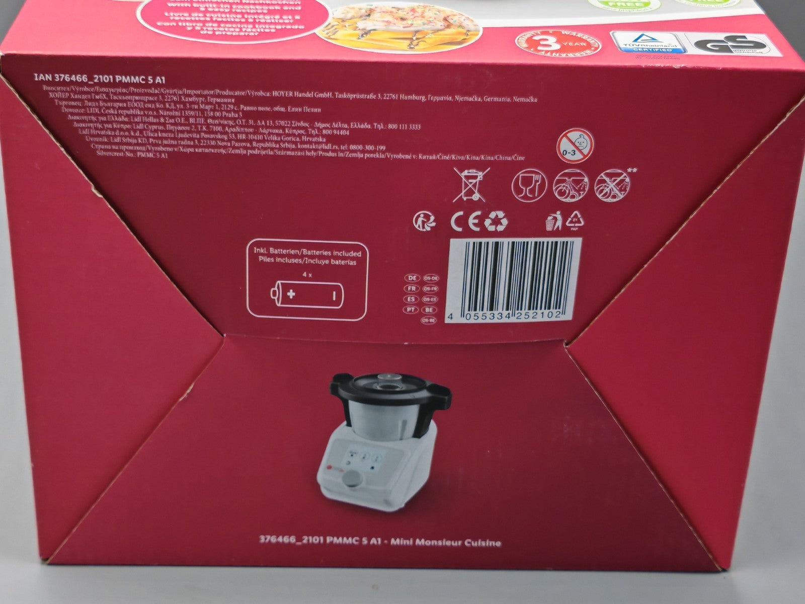 PLAYTIVE Kinder Mini Monsieur Cuisine, mit integriertem Kochbuch