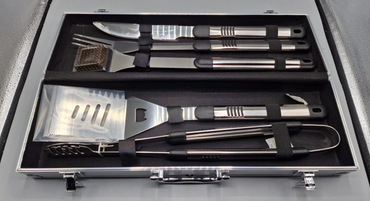 Activa Mastercook, Edelstahl-Grillbesteck im Koffer