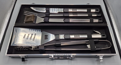 Activa Mastercook, Edelstahl-Grillbesteck im Koffer