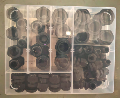 TUPARKA Kabelverschraubung 50tlg PG7-PG19 wasserdicht Kabelverbinder Set A2