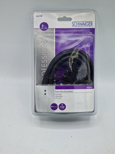 SCHWAIGER SCA7197 533 Scart Kabel 2 m Scart-Stecker (1-polig) schwarz