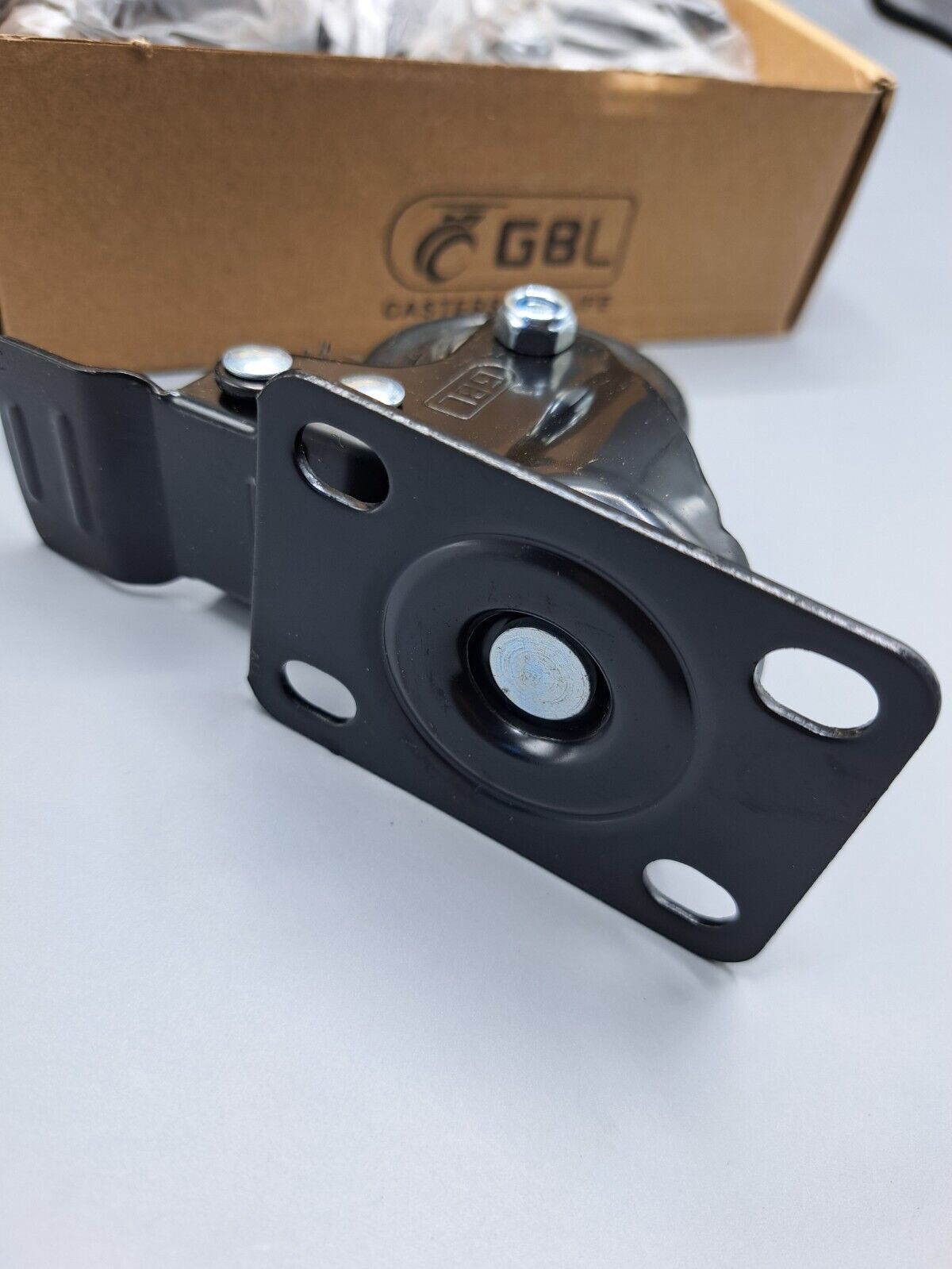 GBL Heavy Duty Castor Wheels + Schrauben – 50 mm bis zu 200 kg – 4 Stück Schwarz