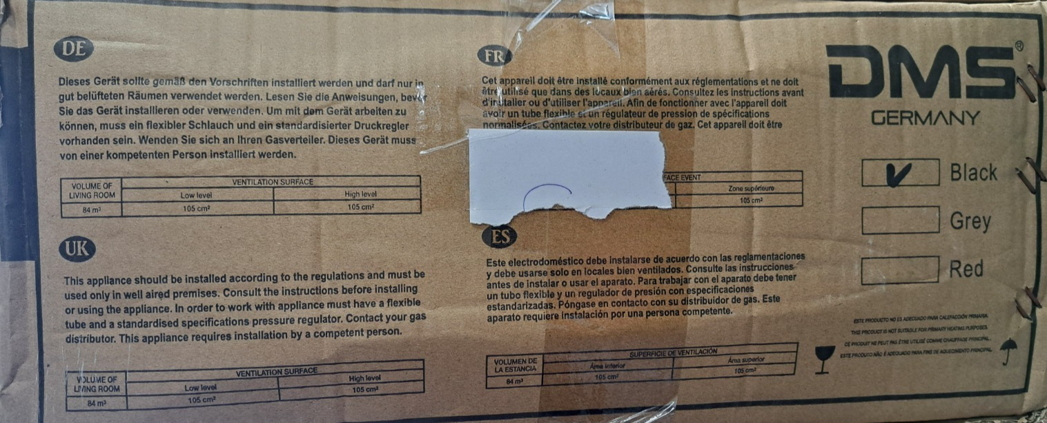 DMS® Gasheizofen 4200W – Gasheizung Infrarot Heizgerät Gasheizer ✅