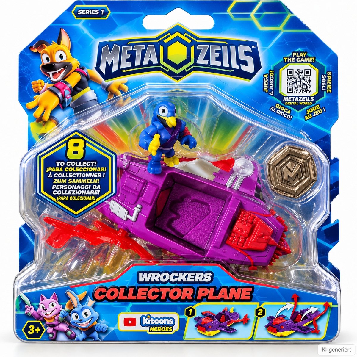MetaZells Wrockers Collector Plane Coortis Series 1 IMC Toys 910225 Figur D5