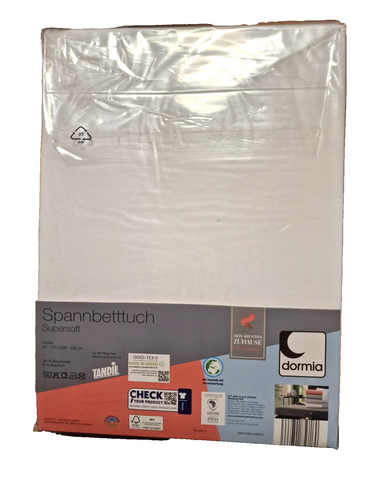 Dormia Spannbettuch, Supersoft, 90x200