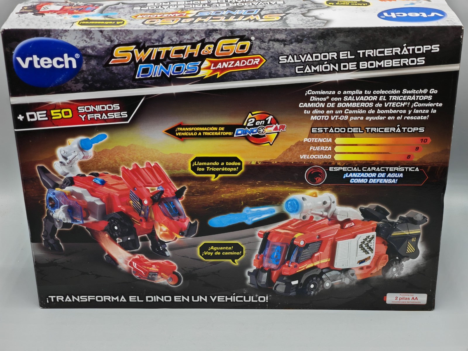 VTech Switch & Go 2-in-1 Dino Auto – Spielzeugfahrzeug mit Verwandlungsfunktion