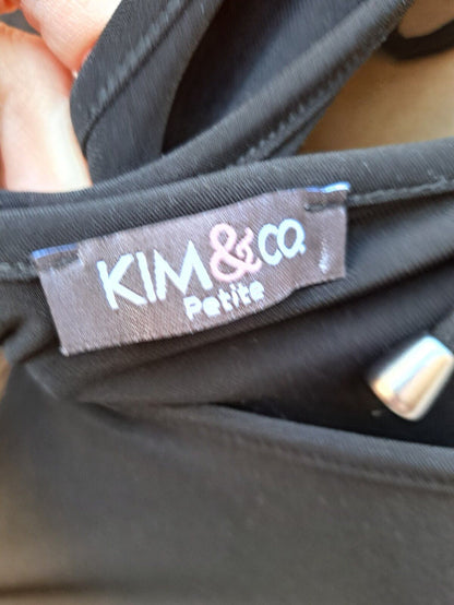 KIM & CO. Jumpsuit Brazil Knit Jersey 2 Eingrifftaschen, Schwarz Größe XL
