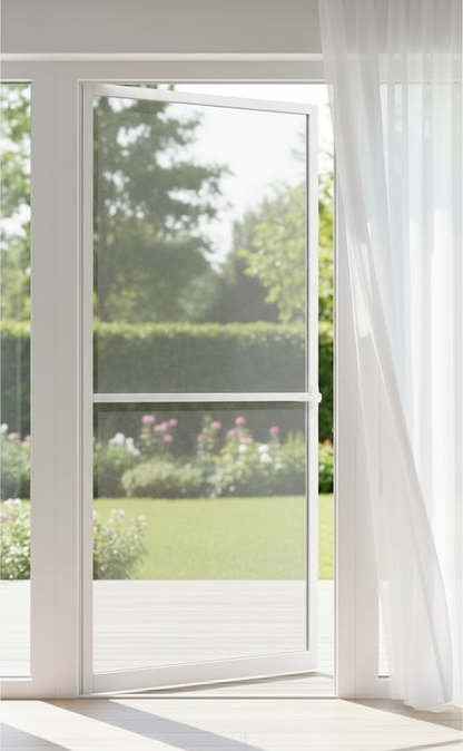 Alu Türbausatz MASTER SLIM PLUS Fliegengitter 100x210cm kürzbar