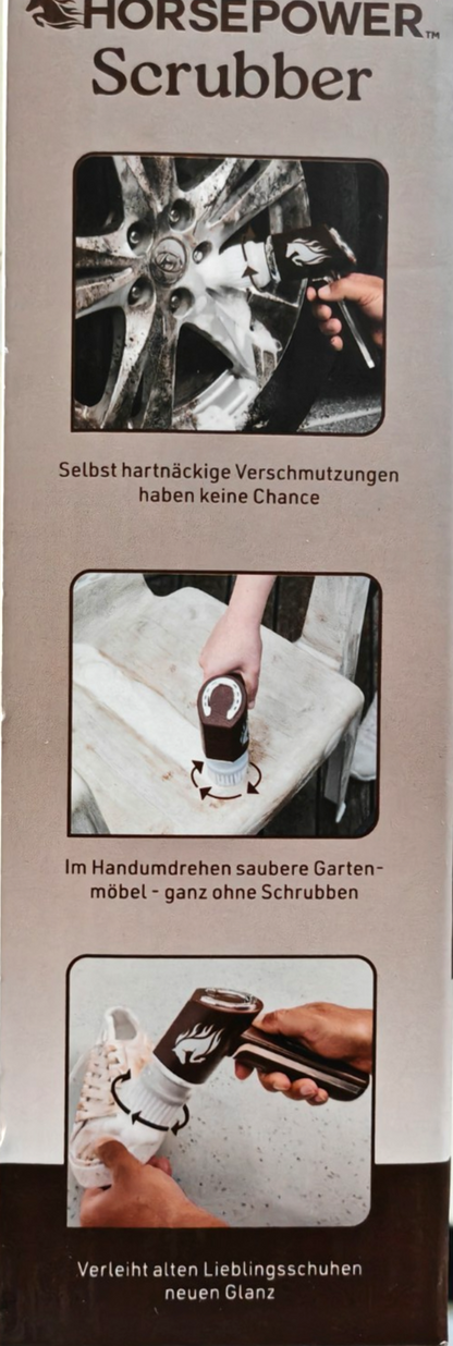 Horsepower Scrubber Elektrische Reinigungsbürste Akku 5 Bürsten Bad Küche C6