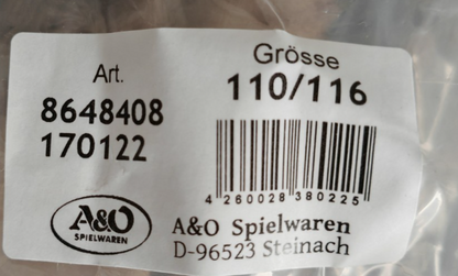 Kinder Steinzeit Kostüm Höhlenmensch Neandertaler Gr. 110/116 A&O Fasching