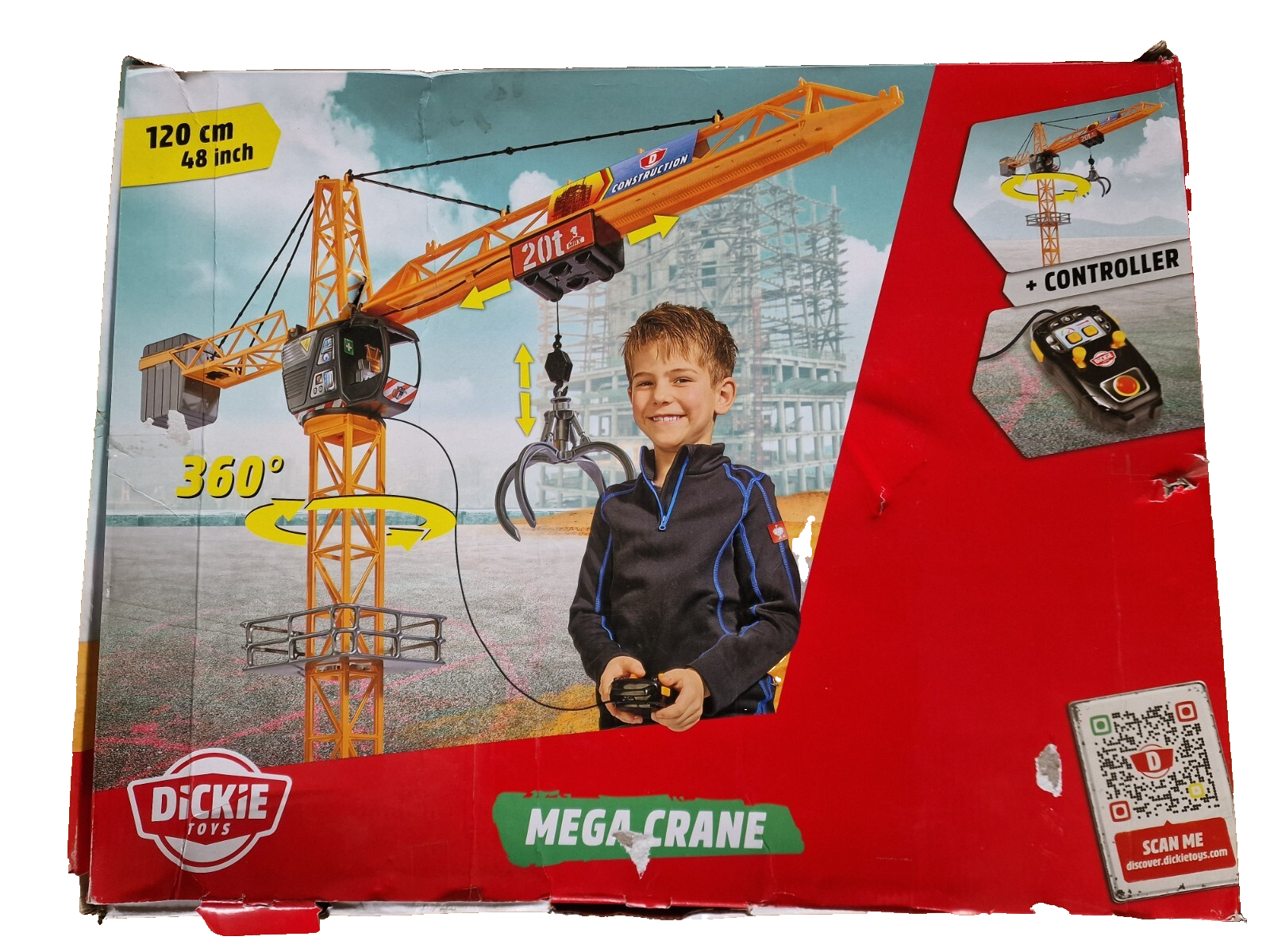 Dickie Toys, Mega Crane, 120 cm