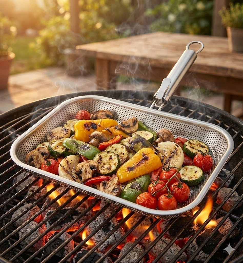 WILKINSON 1888 LTD Grillpfanne Perforiert abnehmbarer Griff Edelstahl HA21