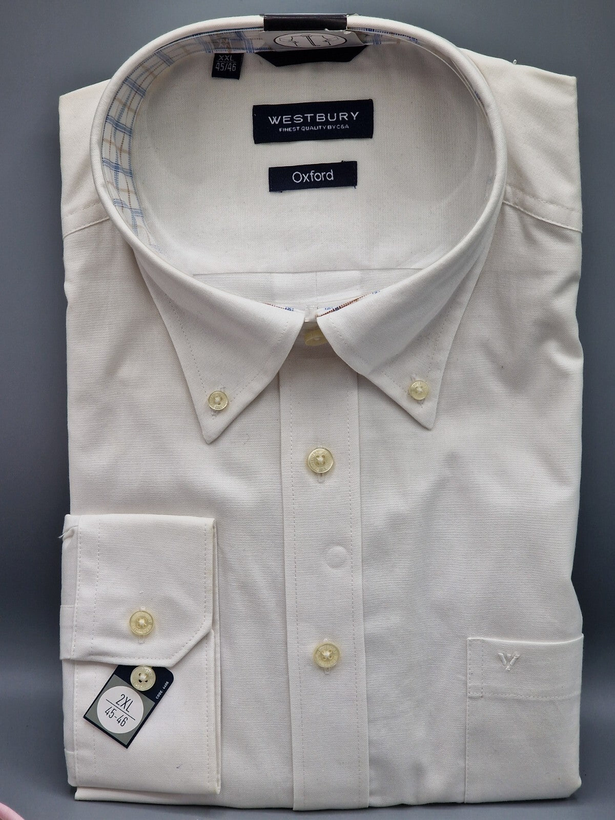 Westbury Oxford Hemd, 2XL, Herren