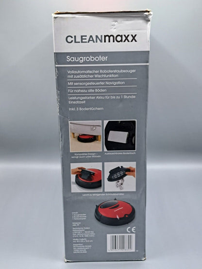 CLEANmaxx Saugroboter Wischfunktion Staubsauger Roboter Sauger Wischroboter 2in1