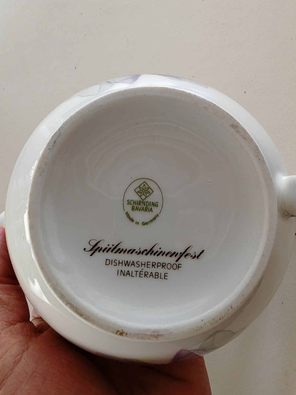 Schirnding Bavaria Frühlingsblumenfest Sauciere Porzellan Blumendekor A6