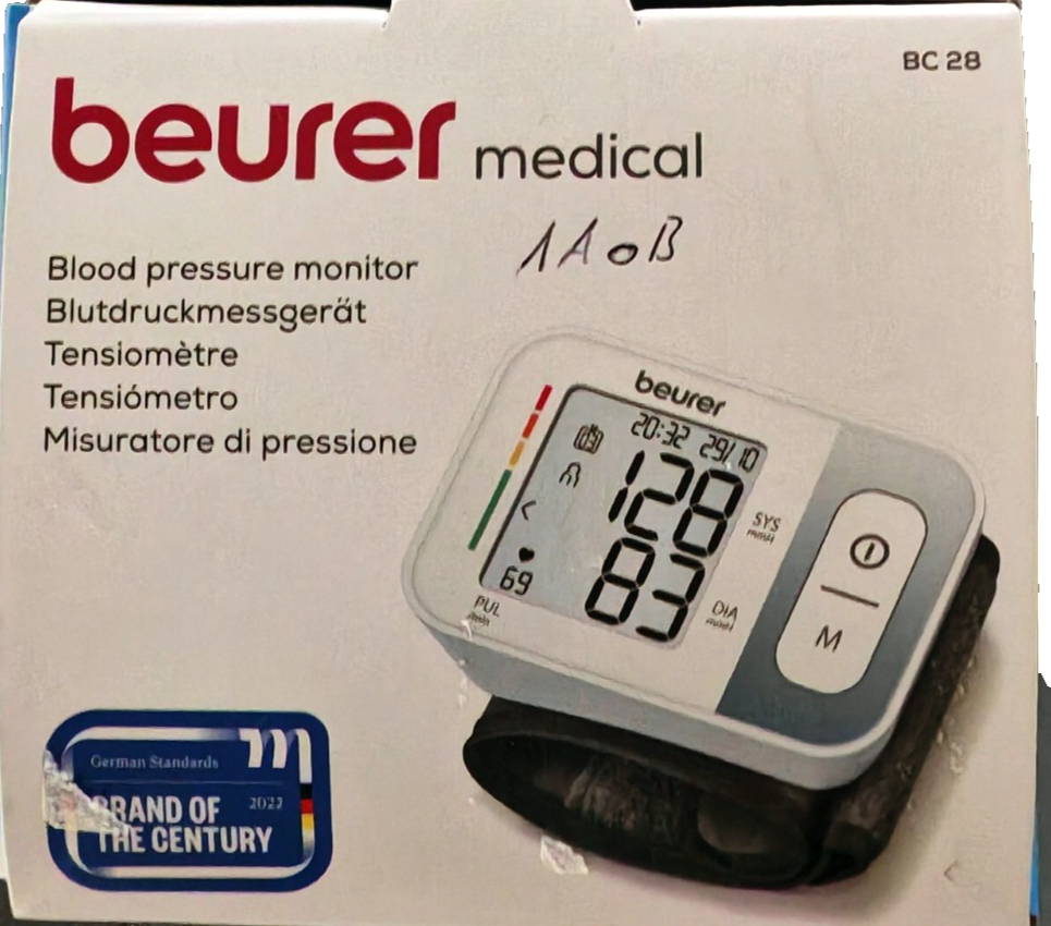 Beurer Blutdruckmessgerät BC28 Blutdruckmesser Pulsmessung Digital Gerät C-01