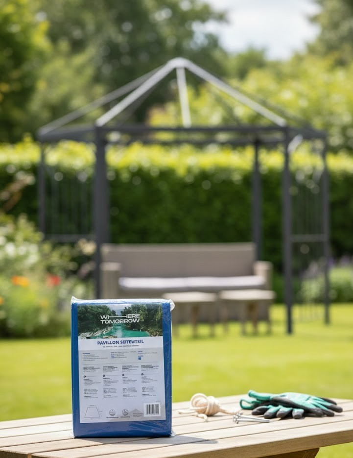 Where Tomorrow Pavillon Seitenteil 225x132,5x155 cm Ersatzteil Seitenwand